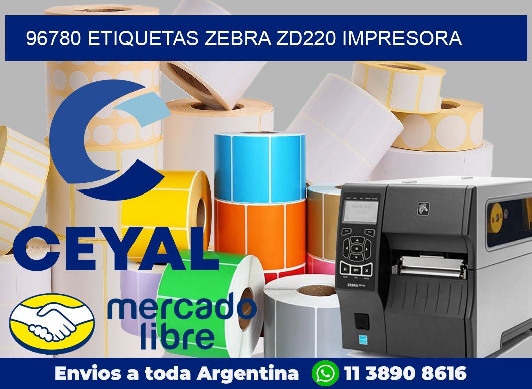 96780 etiquetas Zebra zd220 impresora