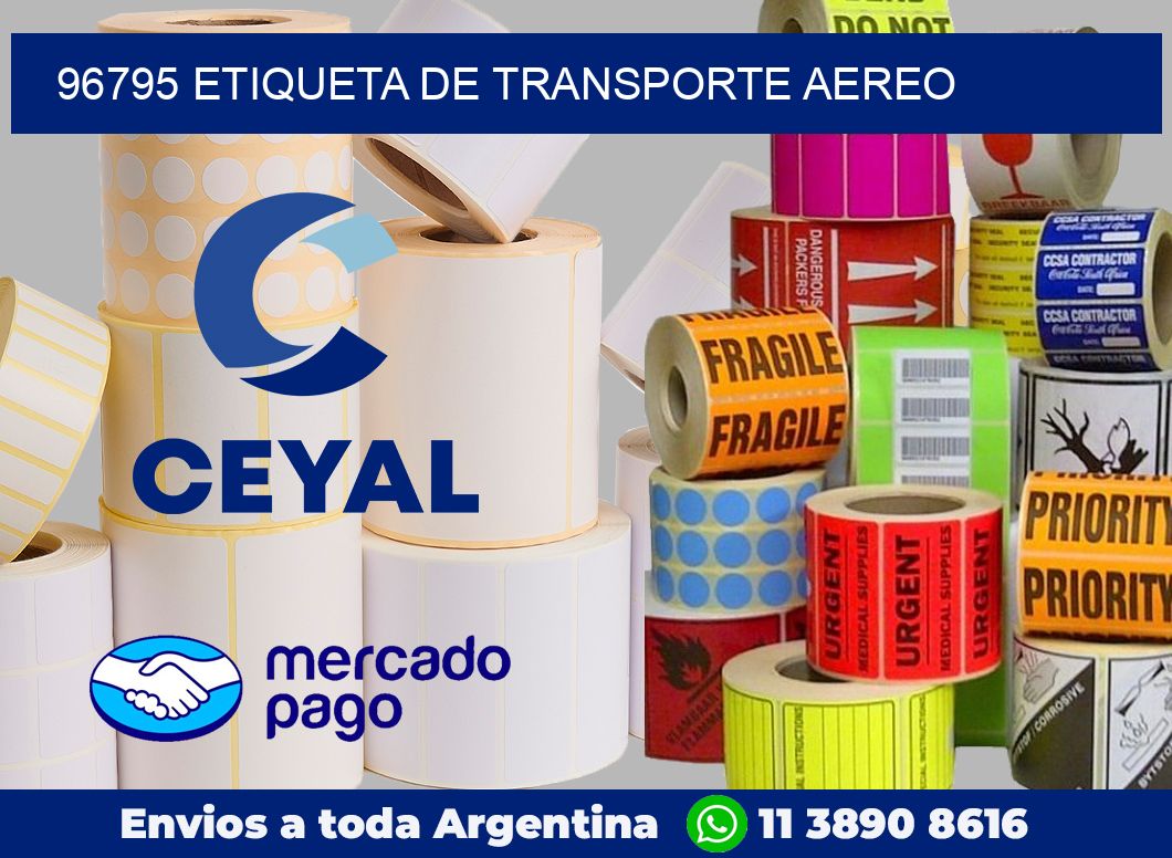 96795 Etiqueta de transporte aereo