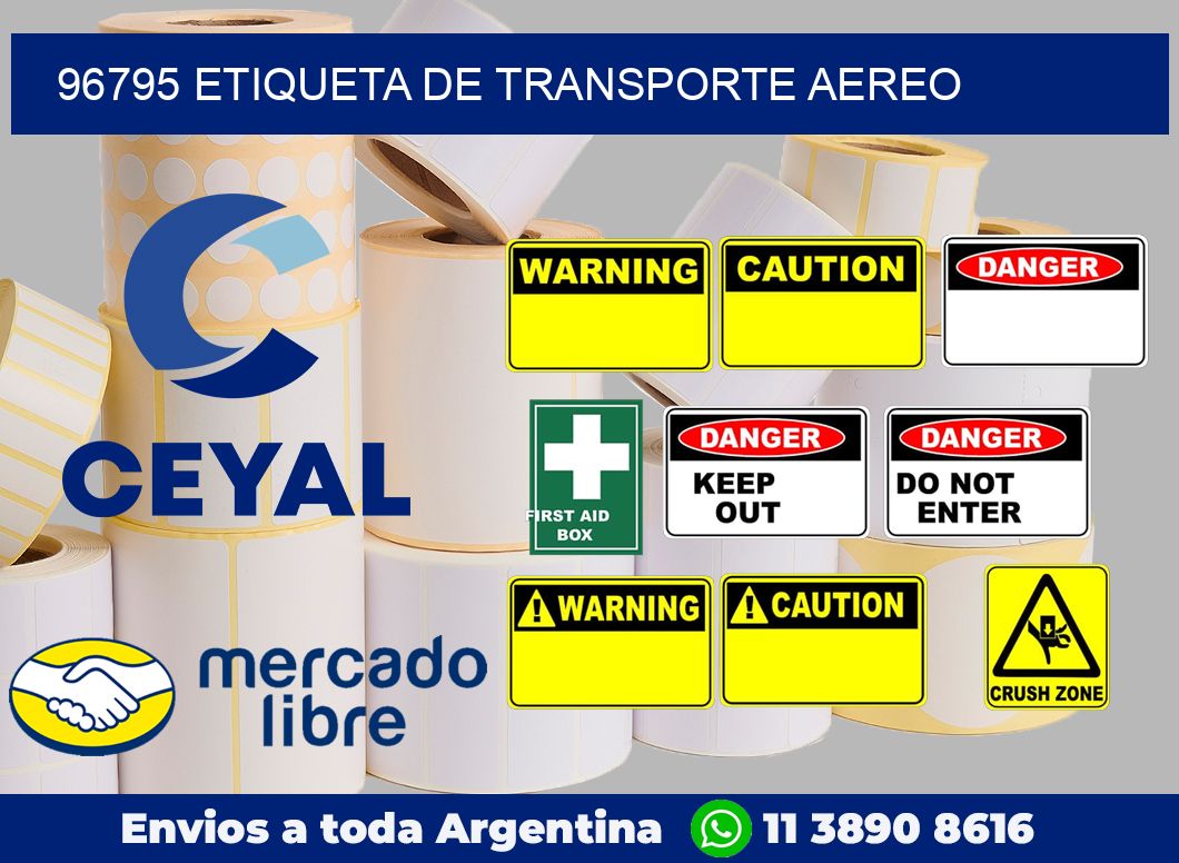 96795 Etiqueta de transporte aereo