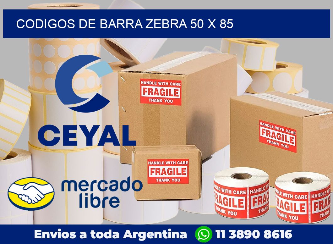 Codigos de barra Zebra 50 x 85