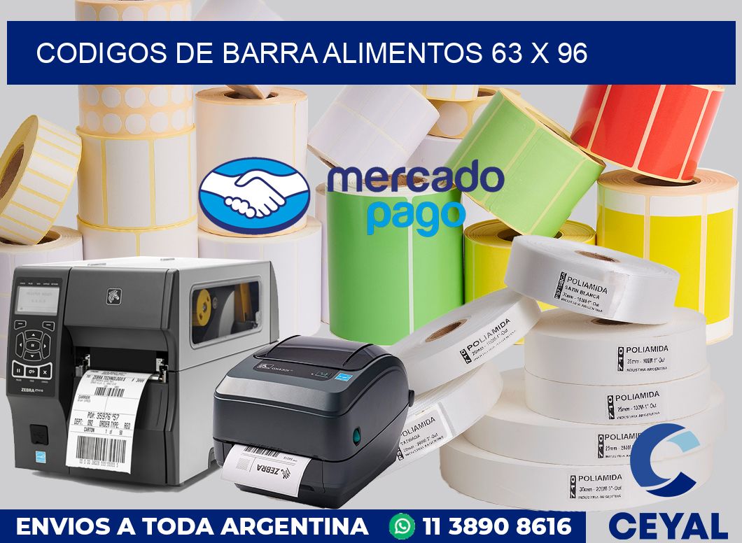 Codigos de barra alimentos 63 x 96