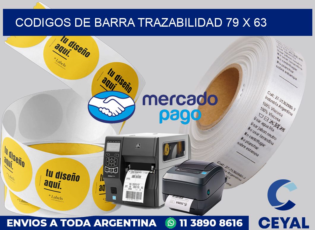 Codigos de barra trazabilidad 79 x 63