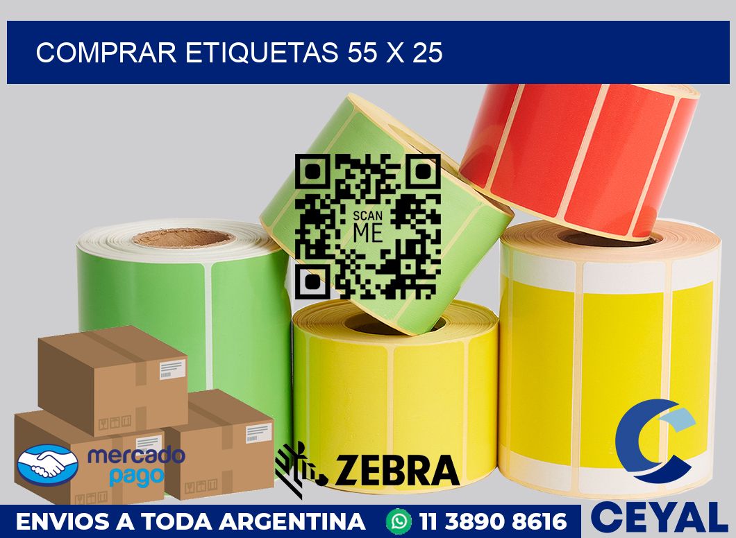 Comprar etiquetas 55 x 25
