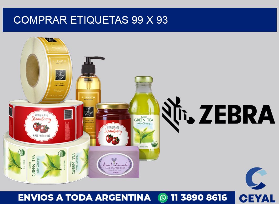 Comprar etiquetas 99 x 93