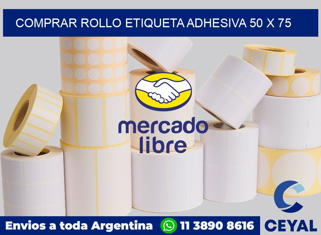 Comprar rollo etiqueta adhesiva 50 x 75
