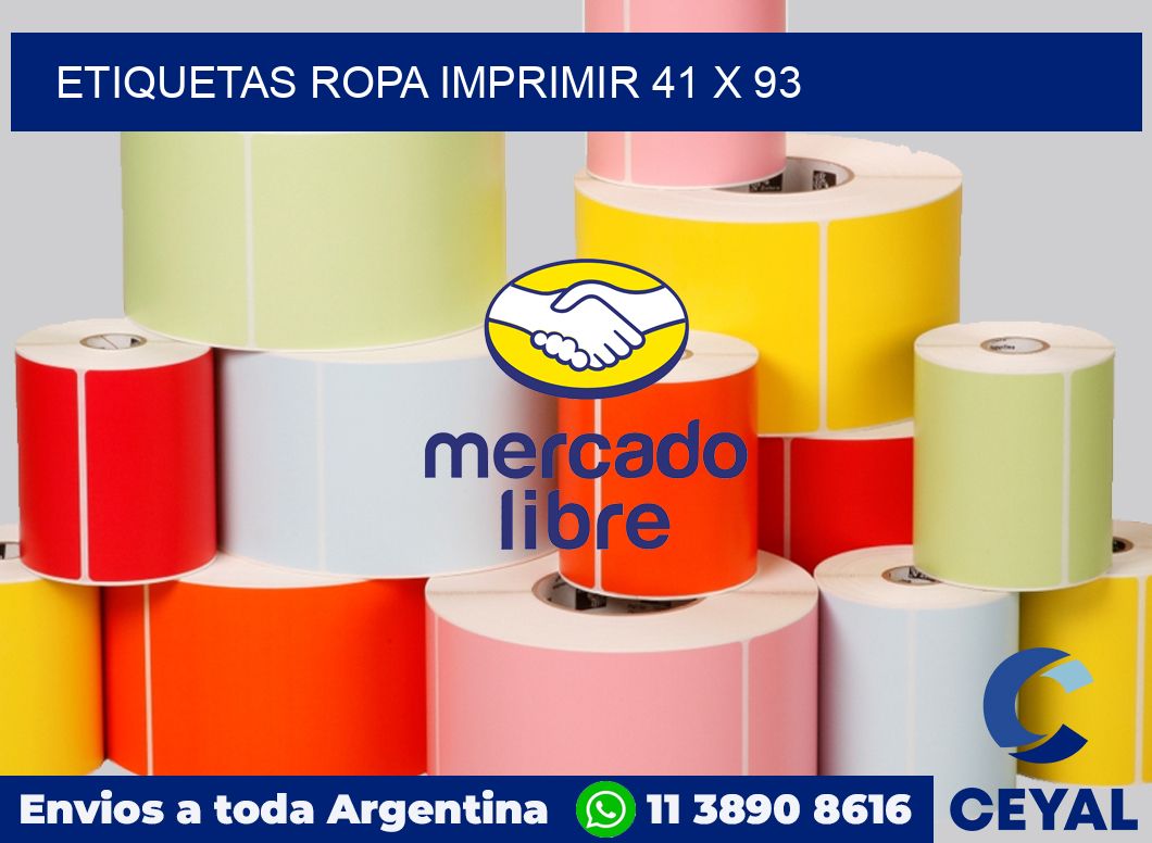 Etiquetas ropa imprimir 41 x 93