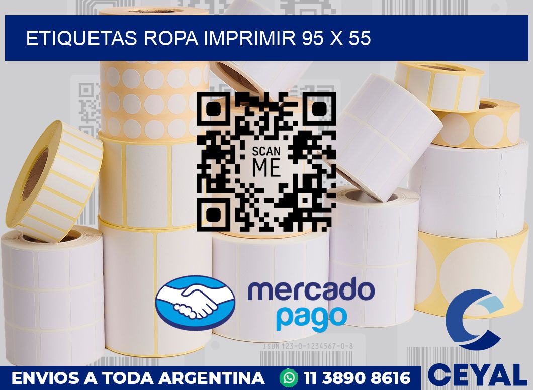 Etiquetas ropa imprimir 95 x 55