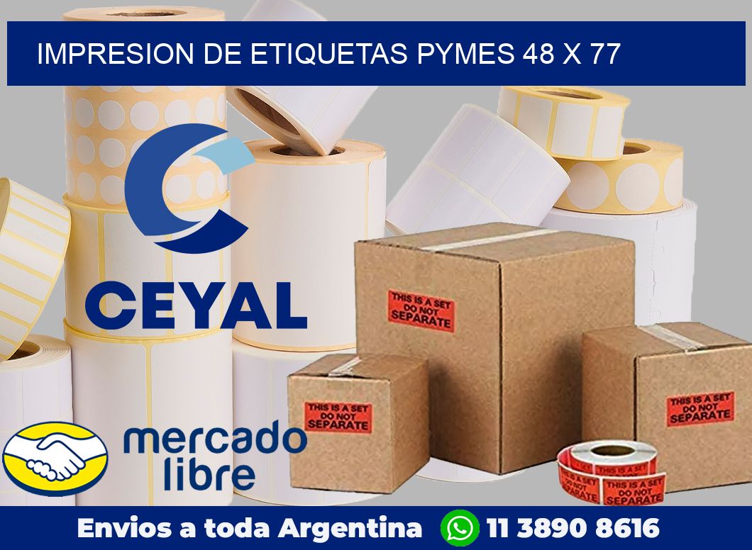 Impresion de etiquetas pymes 48 x 77