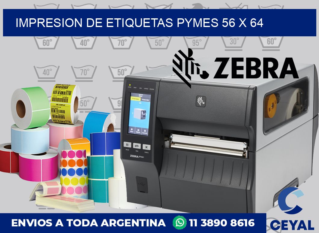 Impresion de etiquetas pymes 56 x 64