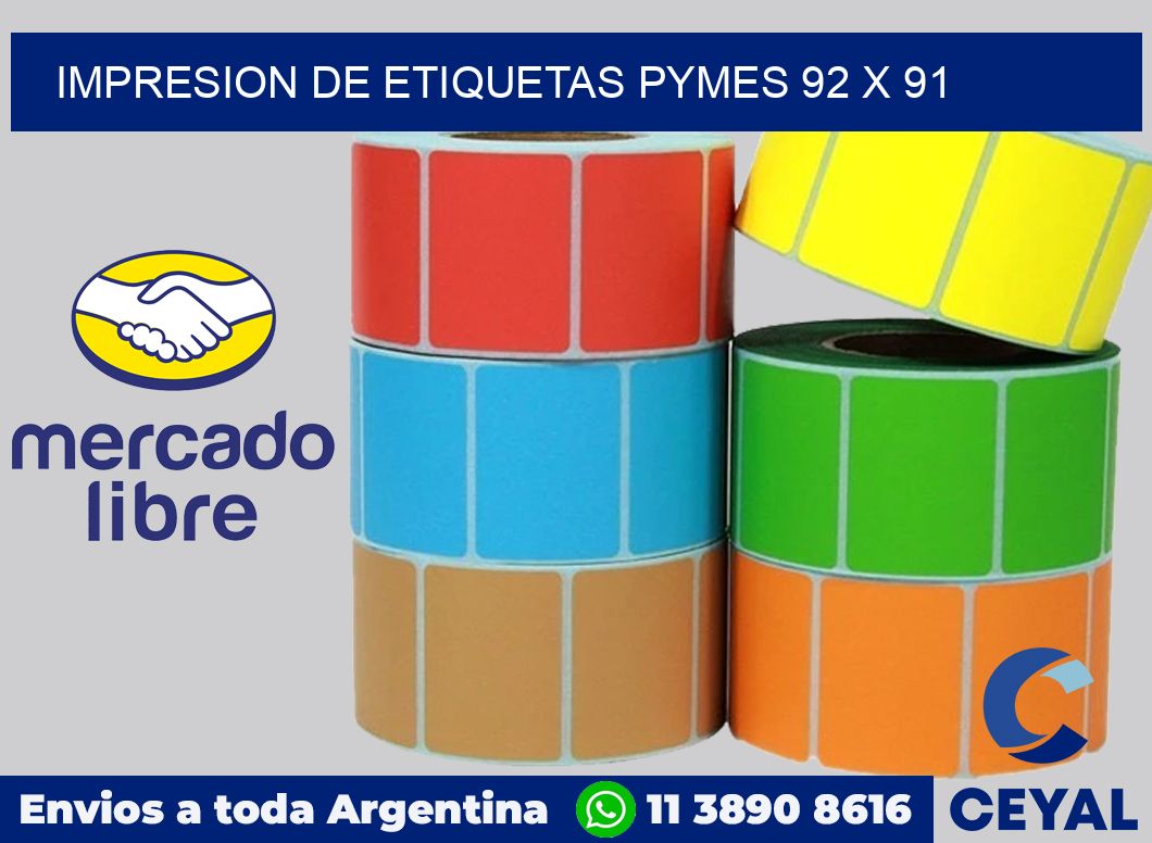 Impresion de etiquetas pymes 92 x 91