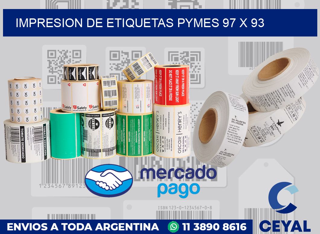 Impresion de etiquetas pymes 97 x 93