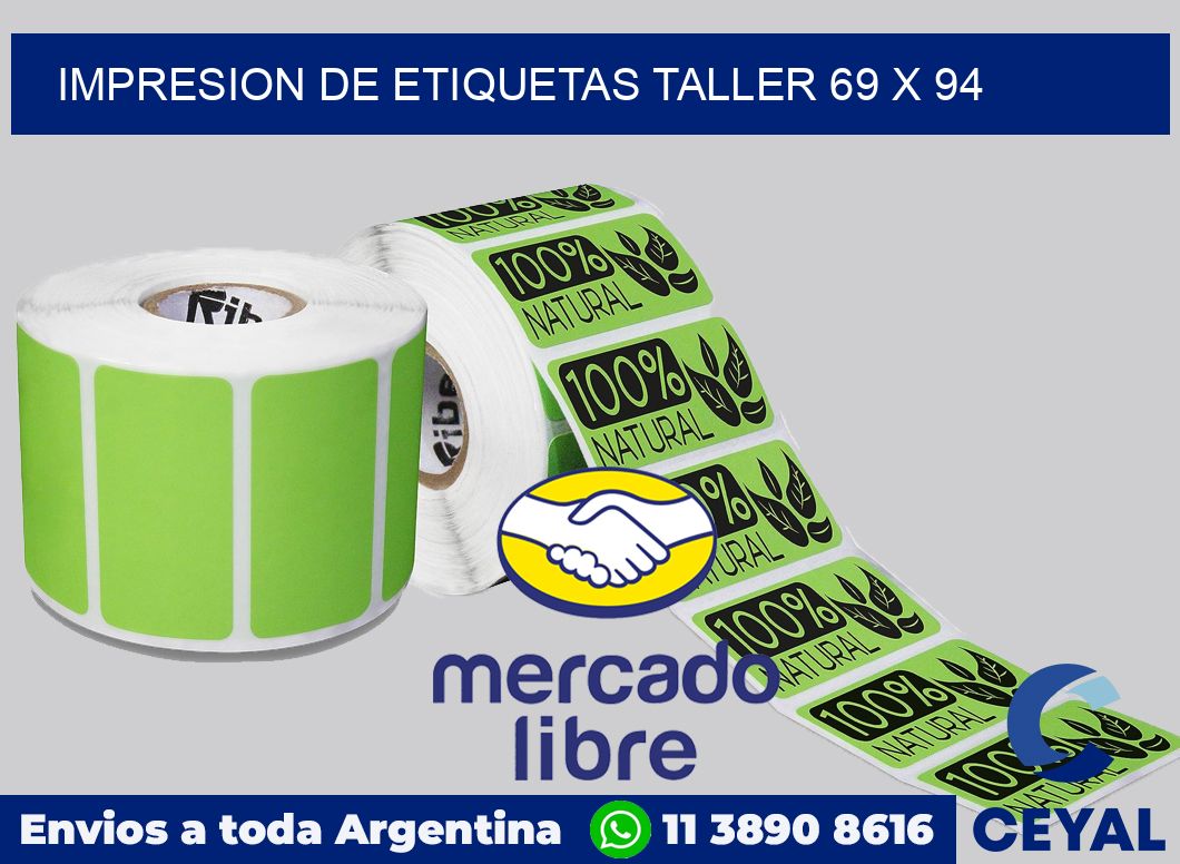 Impresion de etiquetas taller 69 x 94
