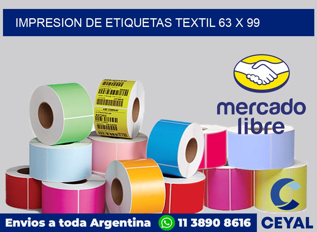Impresion de etiquetas textil 63 x 99