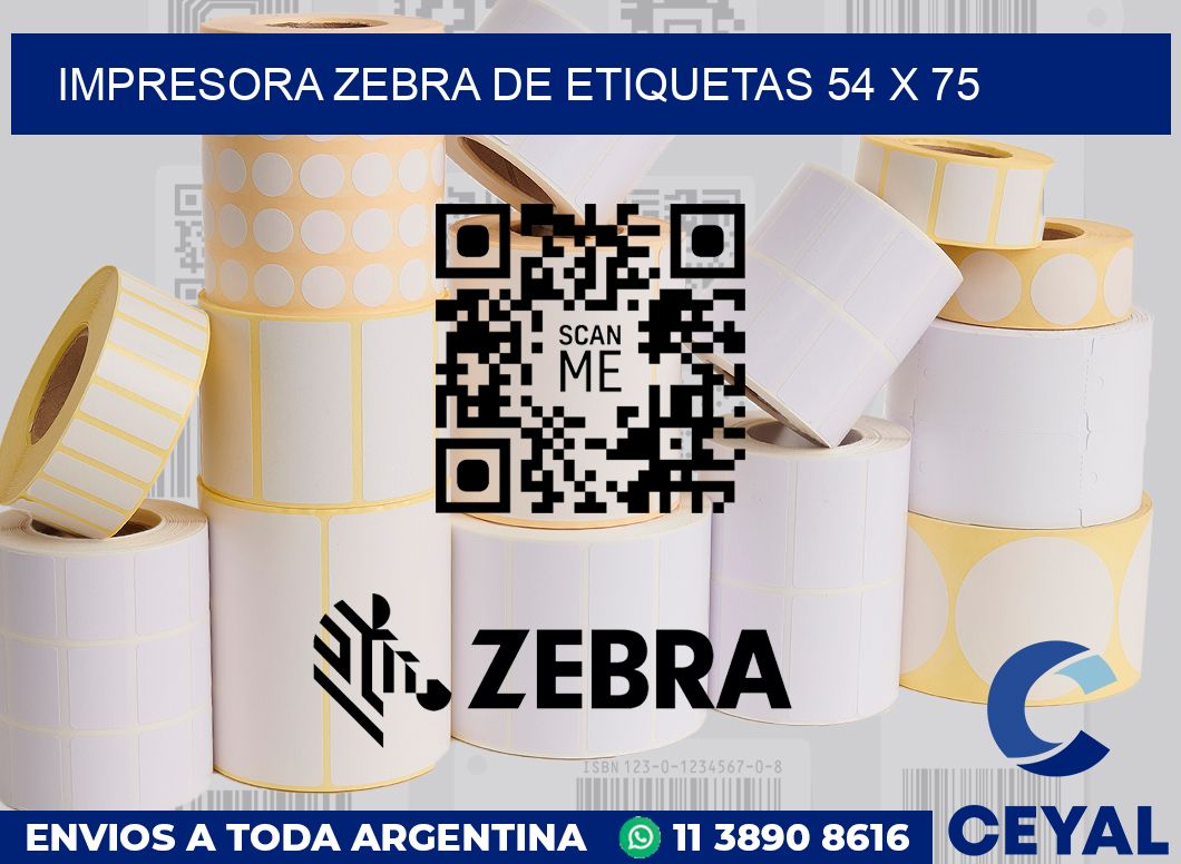 Impresora Zebra de etiquetas 54 x 75