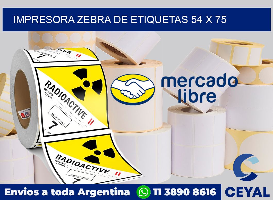 Impresora Zebra de etiquetas 54 x 75