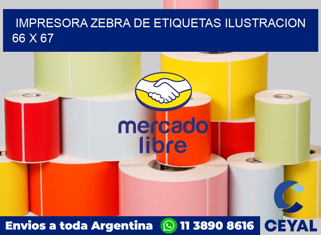 Impresora Zebra de etiquetas ilustracion 66 x 67