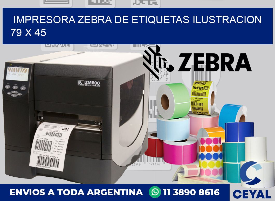Impresora Zebra de etiquetas ilustracion 79 x 45