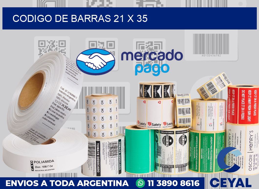 codigo de barras 21 x 35