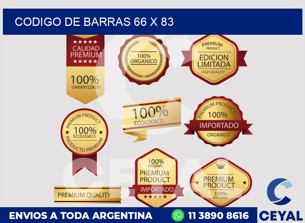 codigo de barras 66 x 83