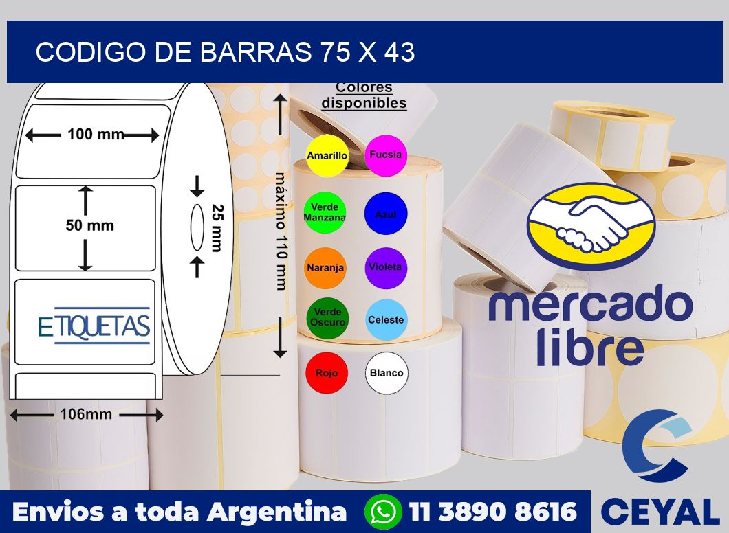 codigo de barras 75 x 43