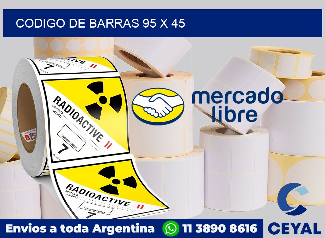 codigo de barras 95 x 45