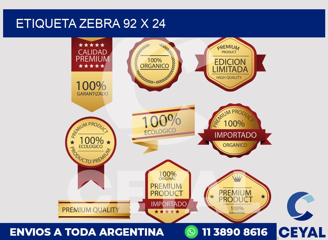 etiqueta zebra 92 x 24