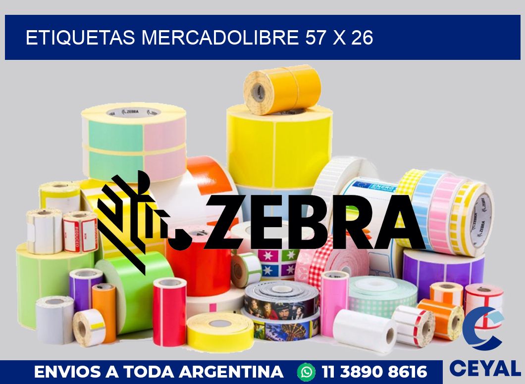 etiquetas mercadolibre 57 x 26
