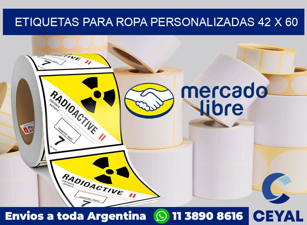 etiquetas para ropa personalizadas 42 x 60