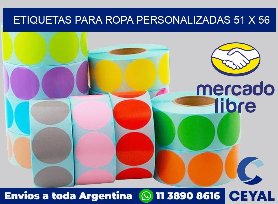 etiquetas para ropa personalizadas 51 x 56