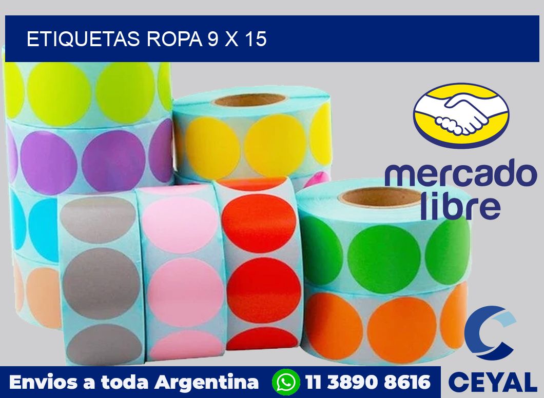 etiquetas ropa 9 x 15