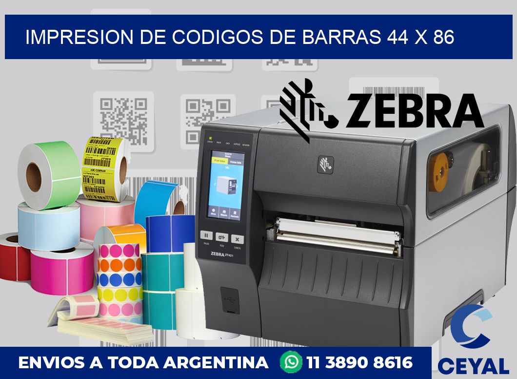 impresion de codigos de barras 44 x 86