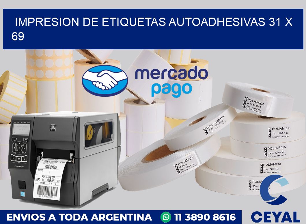 impresion de etiquetas autoadhesivas 31 x 69