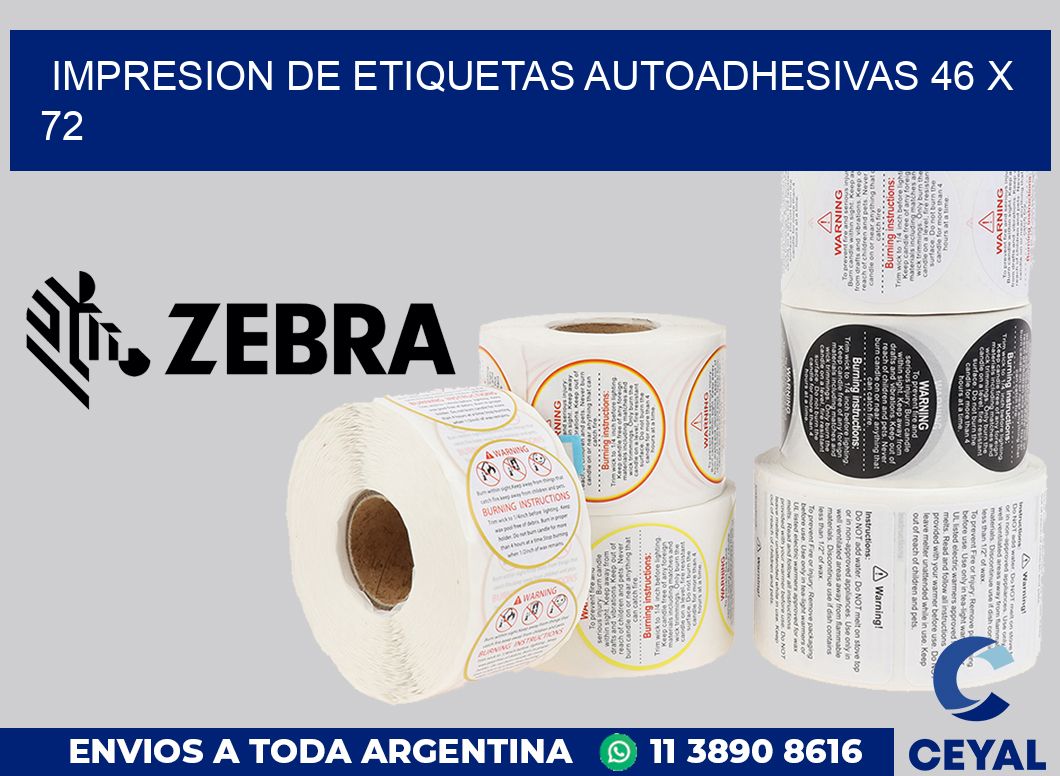 impresion de etiquetas autoadhesivas 46 x 72