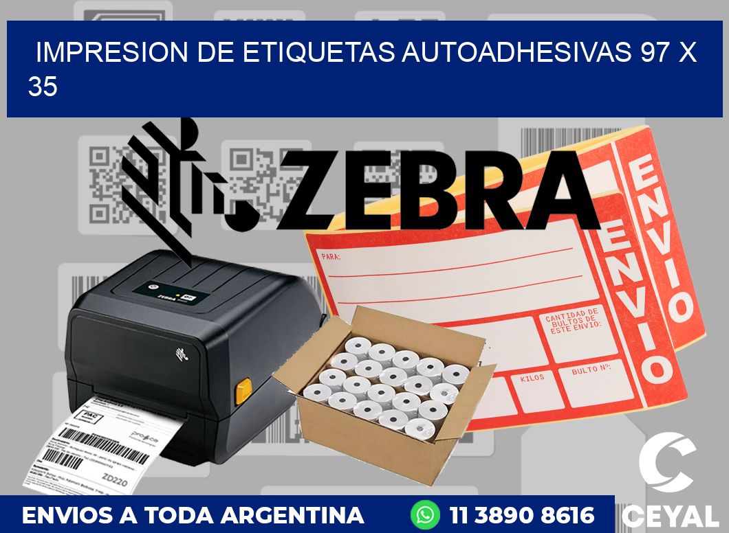 impresion de etiquetas autoadhesivas 97 x 35