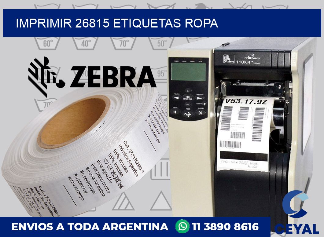 imprimir 26815 etiquetas ropa