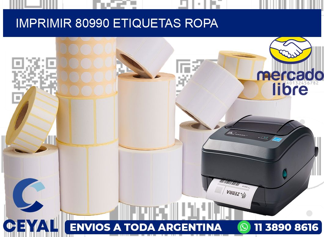 imprimir 80990 etiquetas ropa