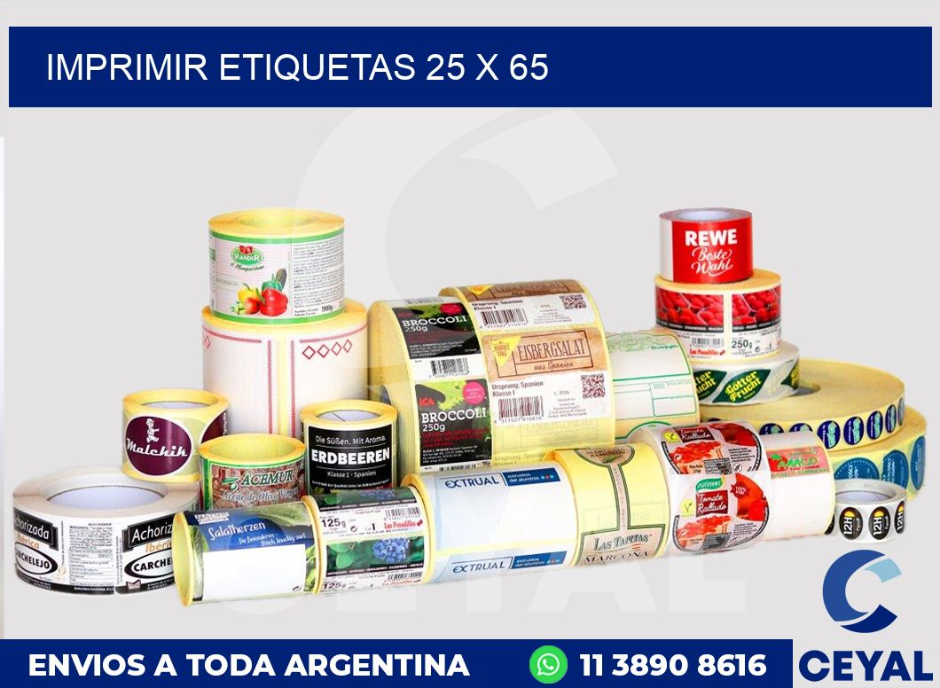 imprimir etiquetas 25 x 65
