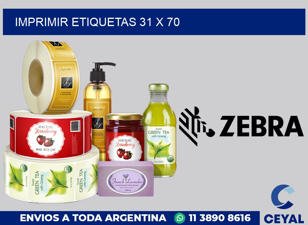 imprimir etiquetas 31 x 70