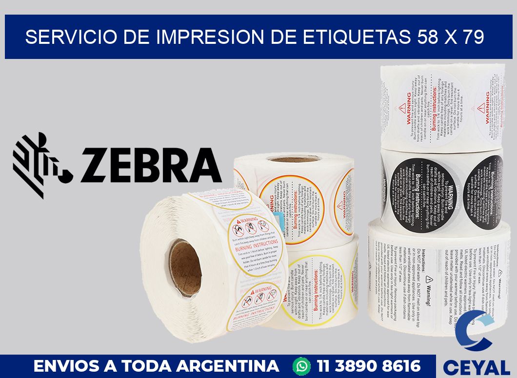 servicio de impresion de etiquetas 58 x 79
