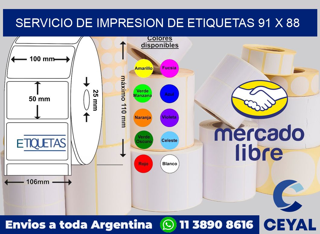 servicio de impresion de etiquetas 91 x 88