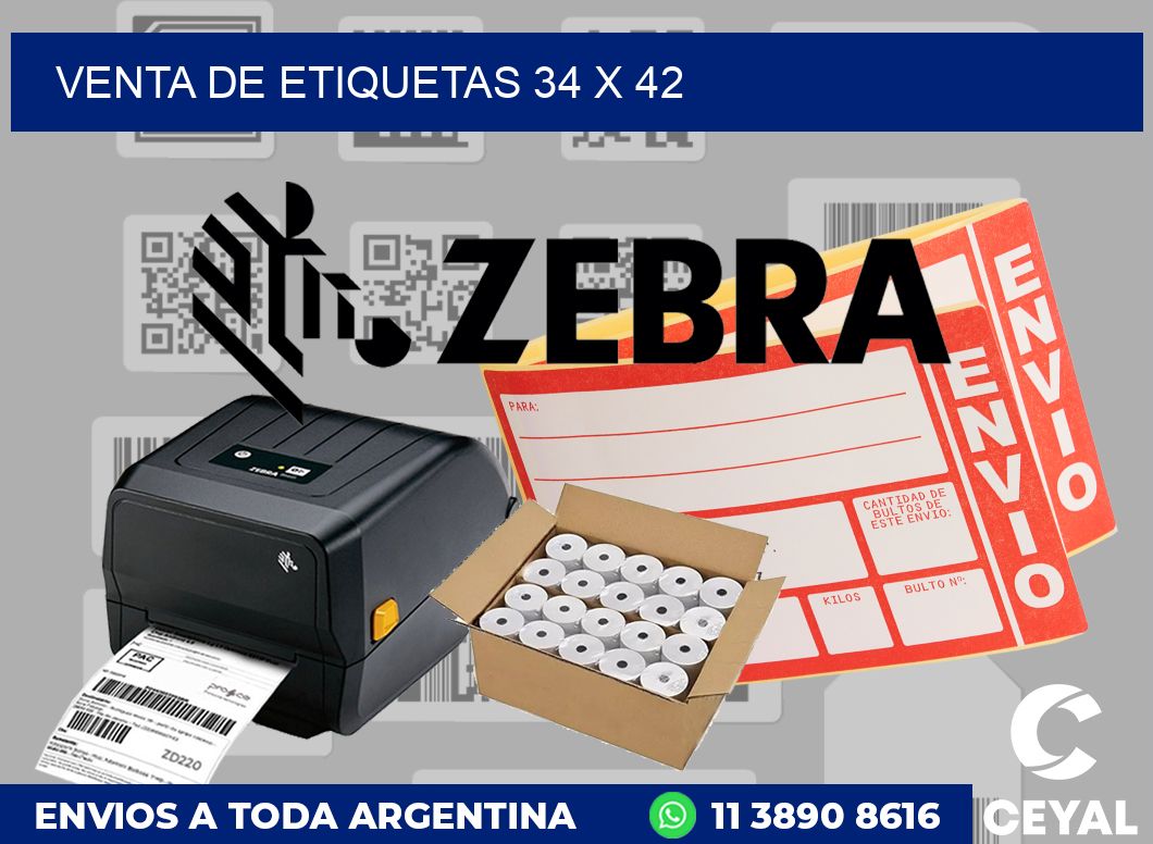 venta de etiquetas 34 x 42