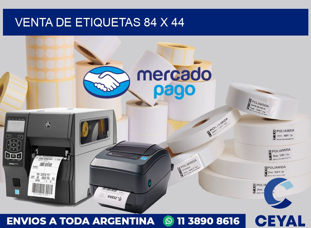 venta de etiquetas 84 x 44