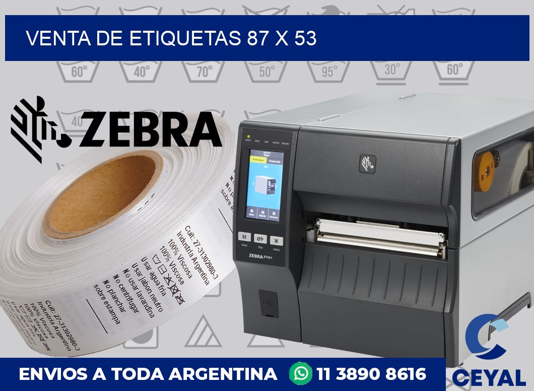 venta de etiquetas 87 x 53