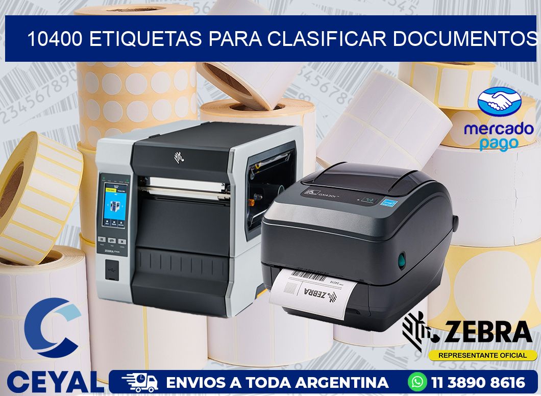 10400 ETIQUETAS PARA CLASIFICAR DOCUMENTOS