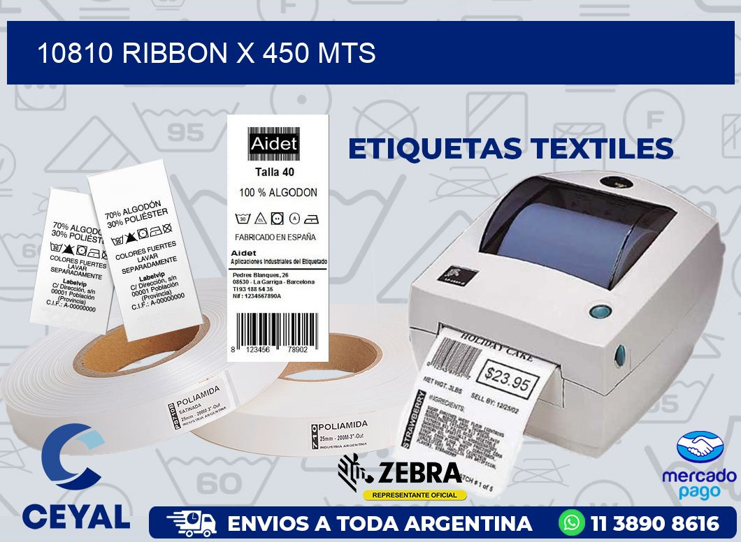 10810 RIBBON X 450 MTS