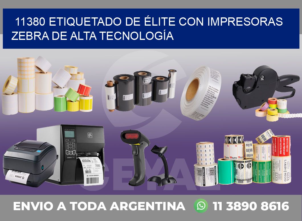 11380 ETIQUETADO DE ÉLITE CON IMPRESORAS ZEBRA DE ALTA TECNOLOGÍA