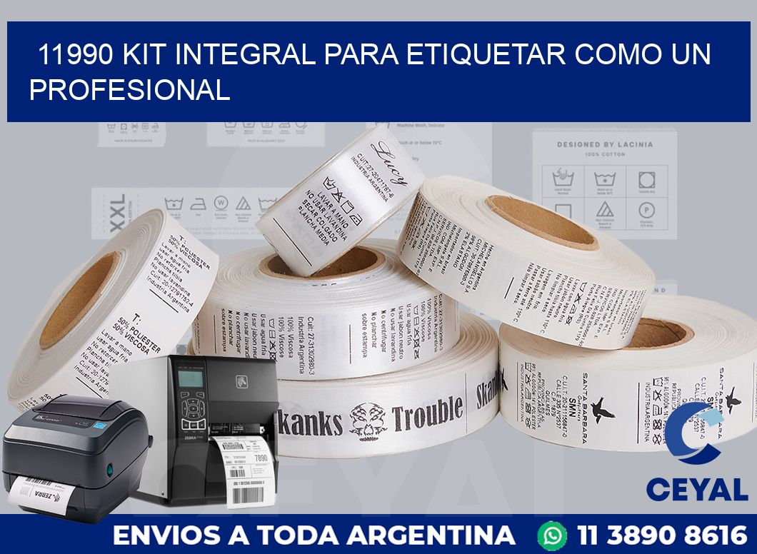 11990 KIT INTEGRAL PARA ETIQUETAR COMO UN PROFESIONAL