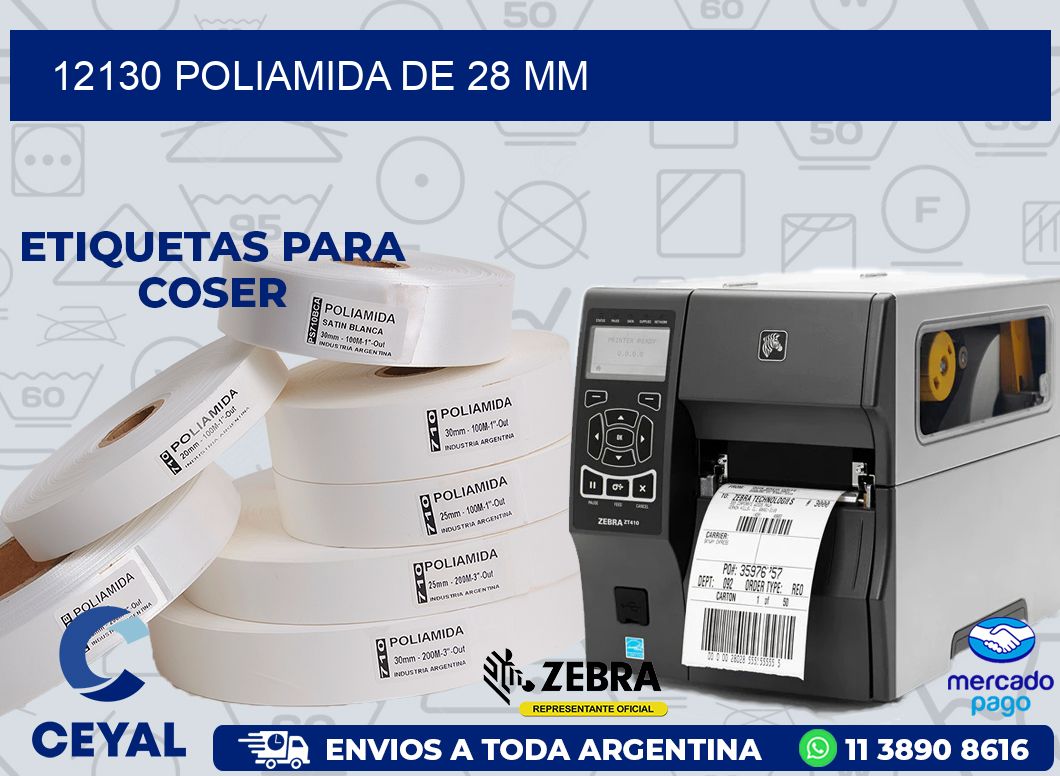 12130 POLIAMIDA DE 28 MM