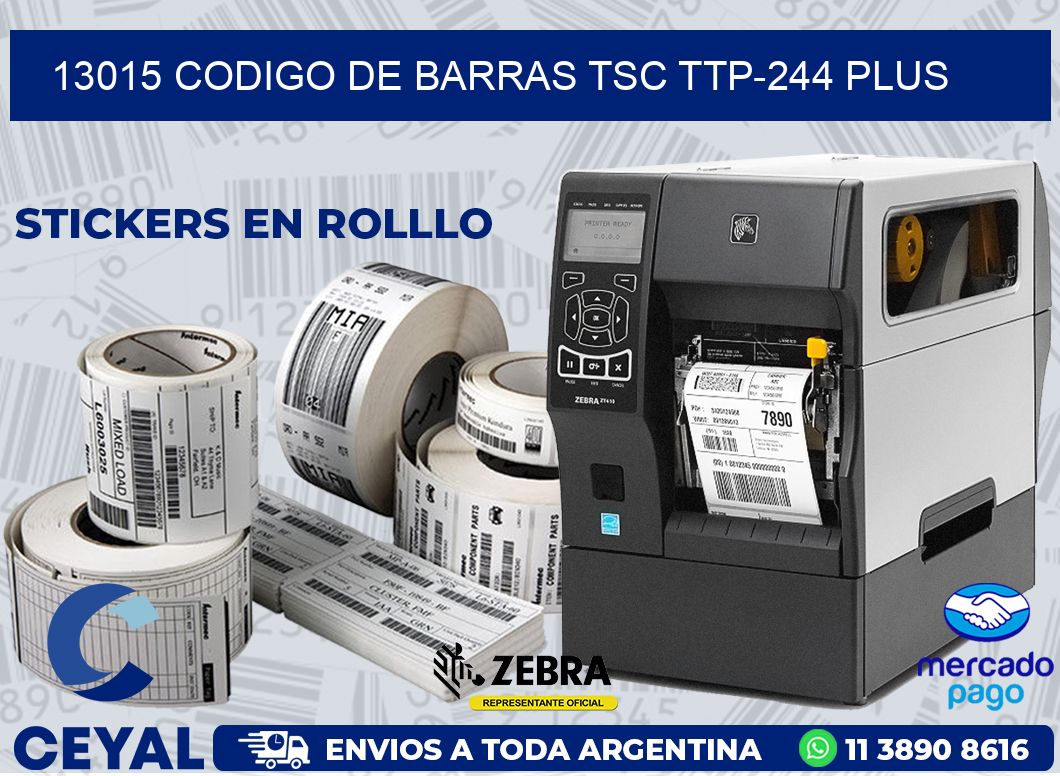 13015 CODIGO DE BARRAS TSC TTP-244 PLUS
