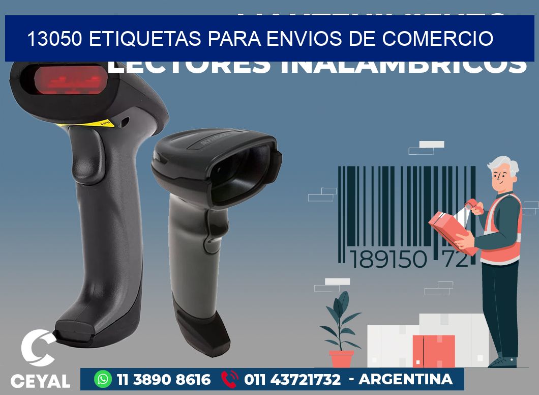 13050 ETIQUETAS PARA ENVIOS DE COMERCIO